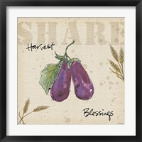 Framed 'Farmers Feast  Harvest III' border=