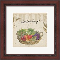 Framed 'Farmers Feast Harvest I' border=