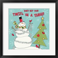 Snowman Sentiments II Framed Print