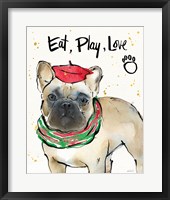 Strike a Paws VI Christmas Framed Print