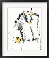 Fashion Strokes IV no Splatter Framed Print