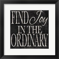 Kindness and Joy Signs II Framed Print