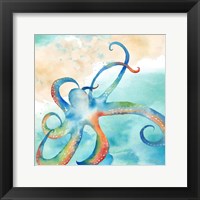 Sea Splash Octopus Framed Print
