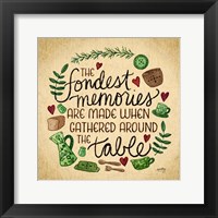 Framed 'Kitchen Memories II (Fondest memories)' border=