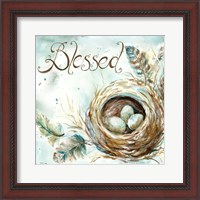 Framed 'Nest Blessed' border=