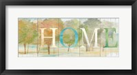 Home Rustic Landscape Sign Framed Print