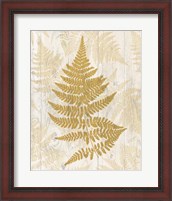 Framed 'Golden Fern I' border=