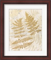 Framed 'Golden Fern II' border=