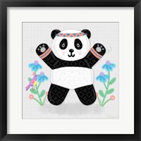 Framed Tumbling Pandas III