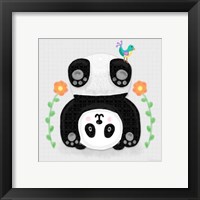Framed 'Tumbling Pandas IV' border=