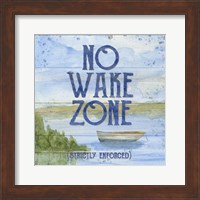 Framed 'Lake Living II (no wake zone)' border=