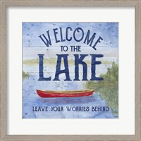 Framed Lake Living III (welcome lake)