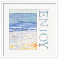 Framed 'Savor the Sea II' border=