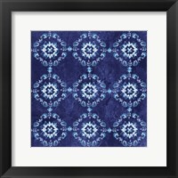 Artisan Medallions Indigo I Framed Print