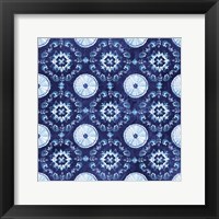 Artisan Medallions Indigo III Framed Print