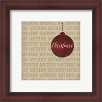 Framed 'Christmas Ornaments I' border=