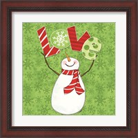 Framed 'Winter Wonderland Snowmen I' border=