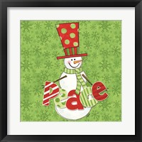 Framed 'Winter Wonderland Snowmen II' border=