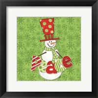 Winter Wonderland Snowmen II Framed Print