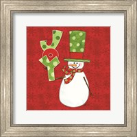 Framed 'Winter Wonderland Snowmen III' border=