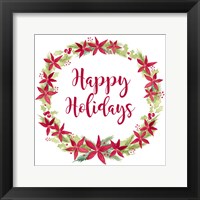 Be Joyful Happy Holidays Framed Print