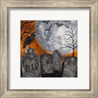 Framed 'Something Wicked Graveyard II RIP' border=