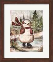Framed Country Snowman III