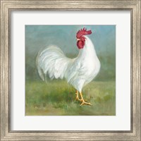 Framed 'Noble Rooster I' border=