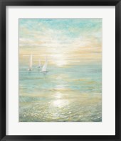 Framed Sunrise Sailboats I