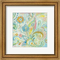 Framed 'Spring Dream Paisley XIII' border=