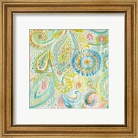 Framed 'Spring Dream Paisley XII' border=