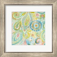 Framed 'Spring Dream Paisley XII' border=