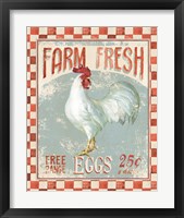 Framed 'Farm Nostalgia VII' border=