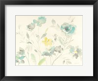 Framed Aqua Roses