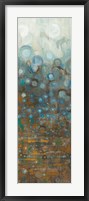 Blue and Bronze Dots VI Framed Print