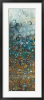 Blue and Bronze Dots V Framed Print