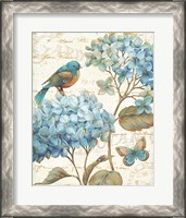 Framed 'Blue Garden II' border=