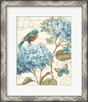 Framed 'Blue Garden II' border=