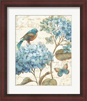 Framed 'Blue Garden II' border=