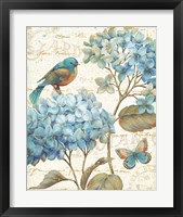 Framed 'Blue Garden II' border=