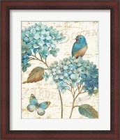 Framed 'Blue Garden III' border=