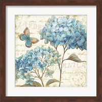 Framed Blue Garden IV