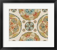 Spice Suzani Patterns I Framed Print