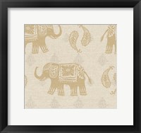 Framed Elephant Caravan Patterns I