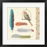 Framed 'Feather Tales II' border=