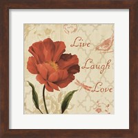 Framed Live Laugh Love Sq