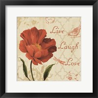 Live Laugh Love Sq Framed Print