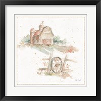 Framed 'Farm Friends XV' border=