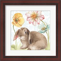 Framed 'Spring Softies Bunnies III' border=