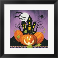 Framed Happy Haunting House on Pumpkins